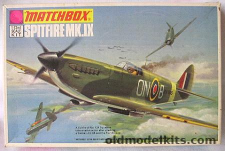 Matchbox 1/72 Spitfire Mk. IX - RAF No. 124 Sq and No. 306 'Torun' (Polish) Sq, PK-2 plastic model kit